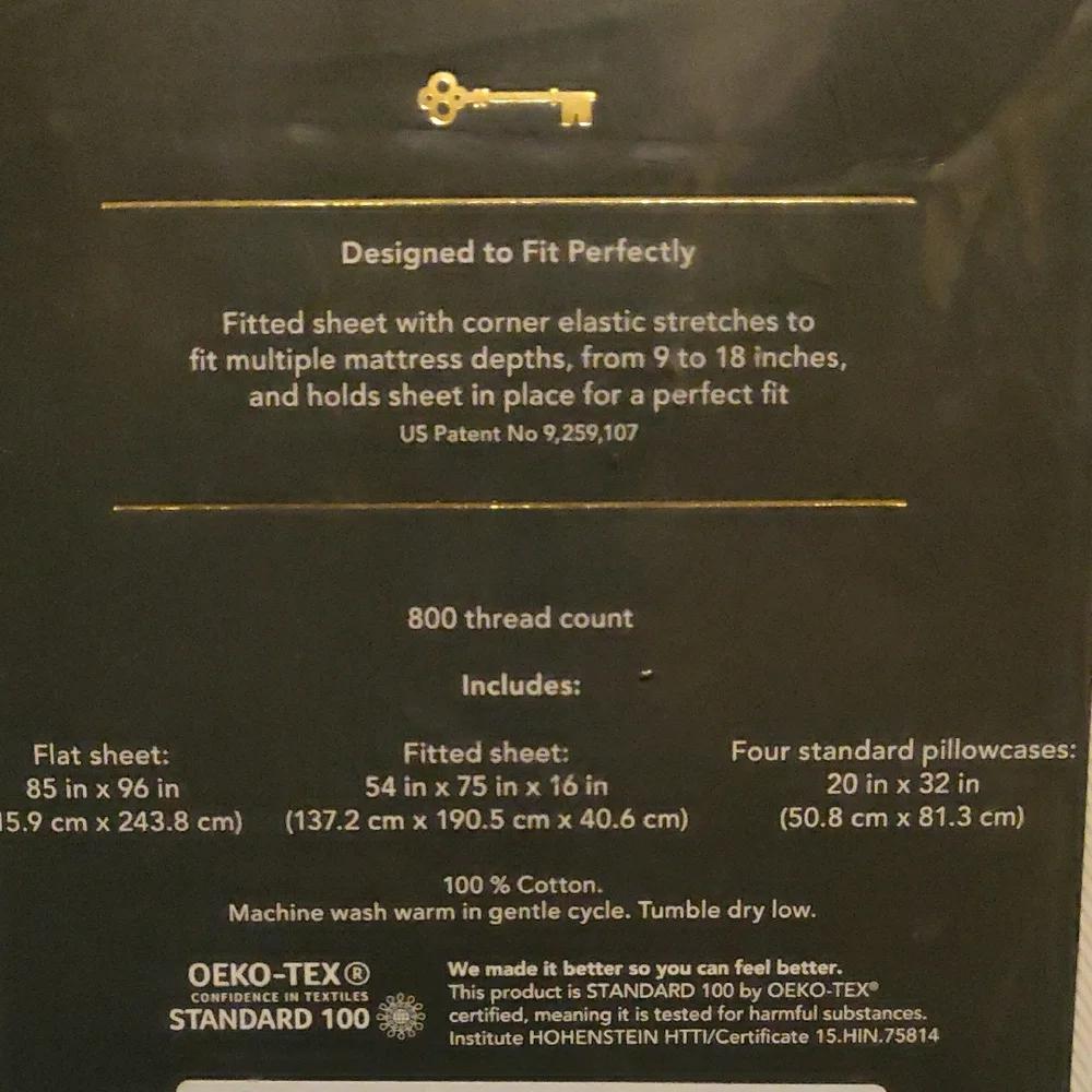 New!Threshold signature Full Bedding sheet set Luxury Gray Sateen Breathable y2k